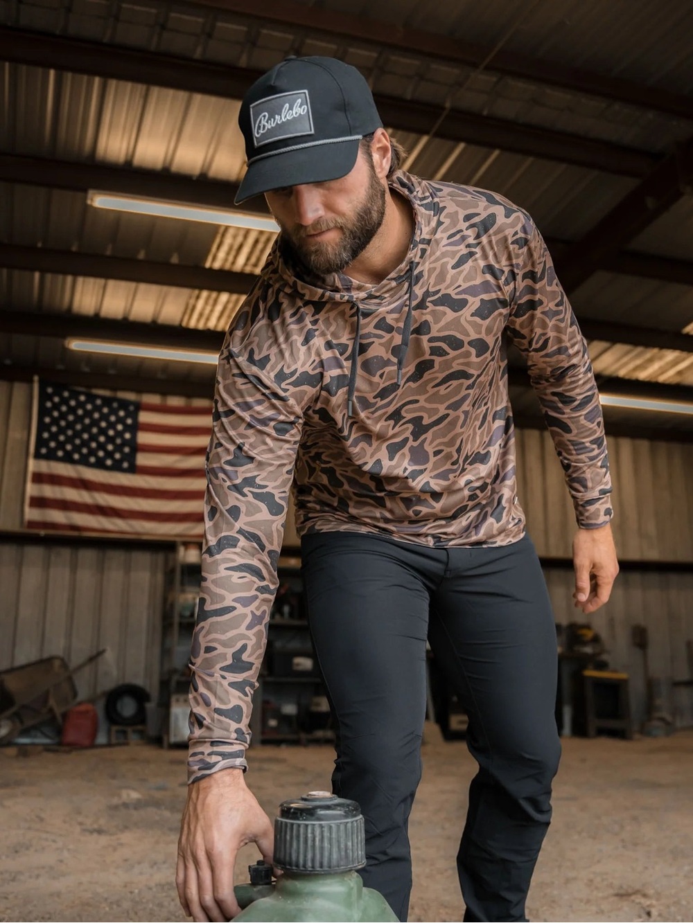 Burlebo Gauge Camo Performance Hoodie